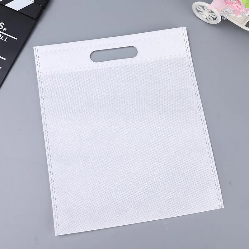 50pieces Nonwoven Storage Bags Eco-friendly and Reusable Nonwoven Shopping Bags Gifts Promotional Tote Bags