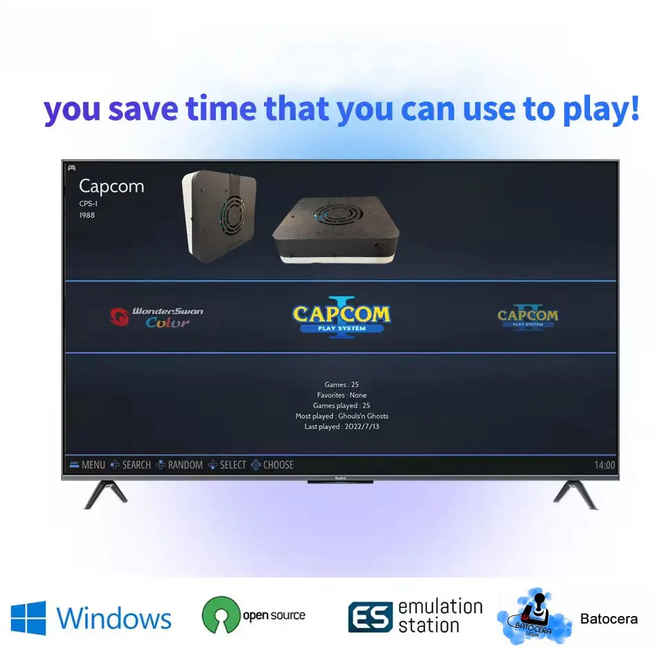 Super Console X3 Mini PC Game Console — i3 CPU, 1TB, Plug-and-Play TV, Wireless Controller