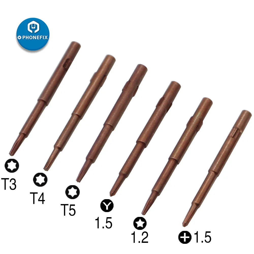 Multi-function Disassemble Magnetic Pentalobe Y-type Torx Cross Head Screwdriver Bit Open Tool For iPhone Android Mobile Phone