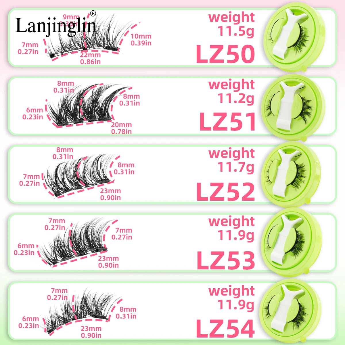 3D Magnetic Eyelashes with Tweezer – Reusable No-Glue False Lashes
