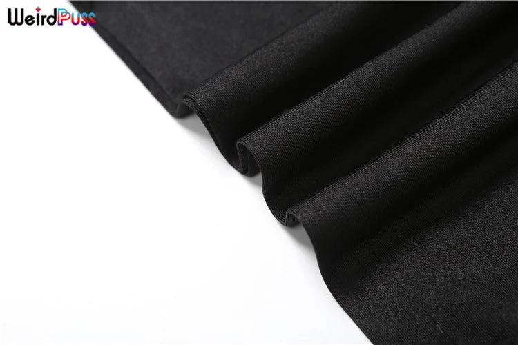 Weird Puss Halter Backless Dress Women Summer Trend Elegant Side Split Deep V-Neck Long Bodycon Midnight Party Ruched Vestidos