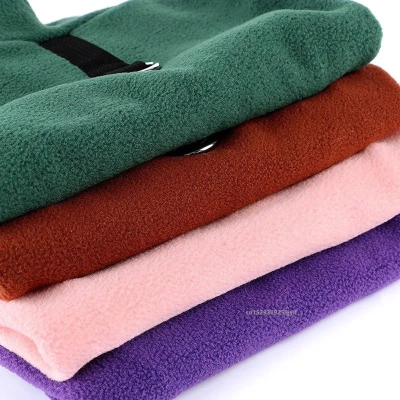 Fleece Dog Coat with D-Ring - Warm Jacket for Small and Medium Dogs - photo 5