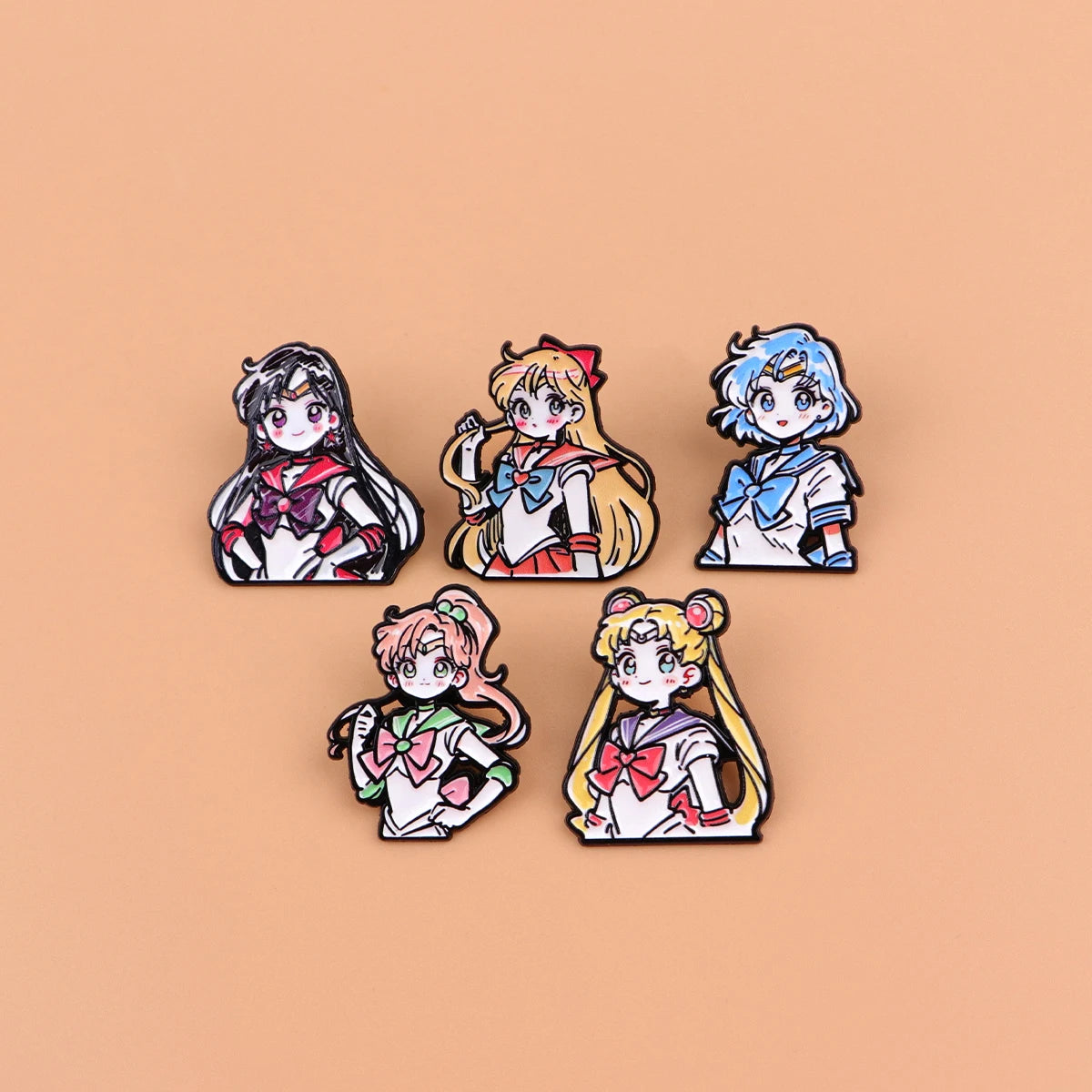 Cartoon Anime Brooches For Women Kawaii Enamel Pin Fashion Metal Badge Jewelry Clothing Backpack Accessories Girls Gift