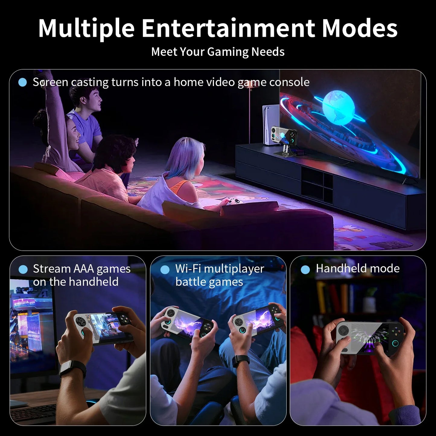 ANBERNIC RG 476H Android Handheld Game Console 4.7"HD Multi-touch Full Screen Hall Triggers Wifi PS2 Retro Video Games  RG476H