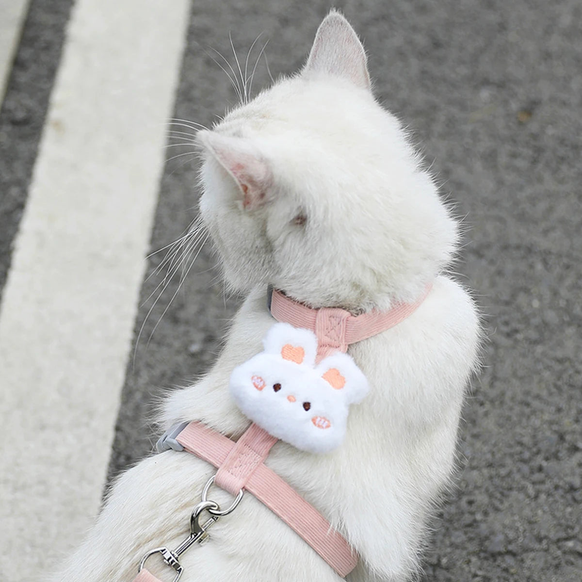 Cat Harness and Leash Set - Adjustable Breathable Walking Vest