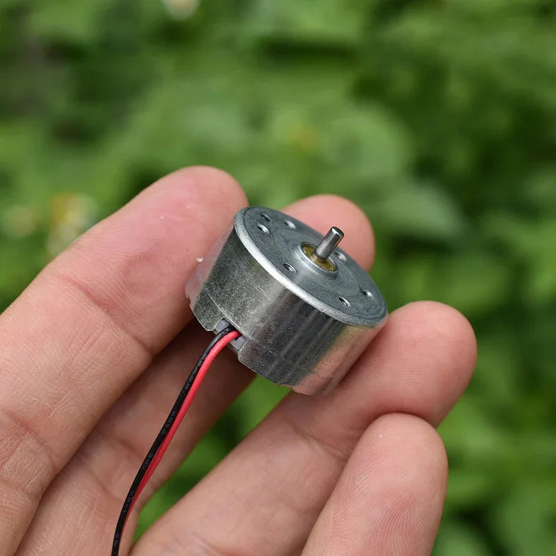 RF-300CA-16220 DC 1.5V-3.7V 3V 7500RPM High Speed Mute Micro 24mm Round 300 Motor for Hobby Toy Solar Engine Fan