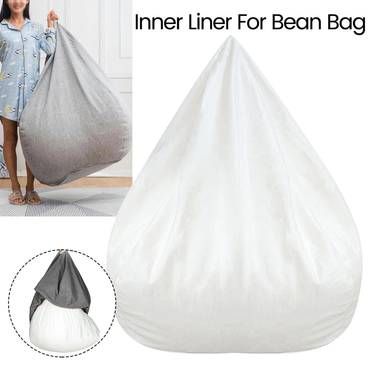 Lazy Sofa Cover Bean Seat Bag Sofa Cover Without Filler Comfortable Beanbags Living Room Pouf Puff Couch Chair Cover Removable
