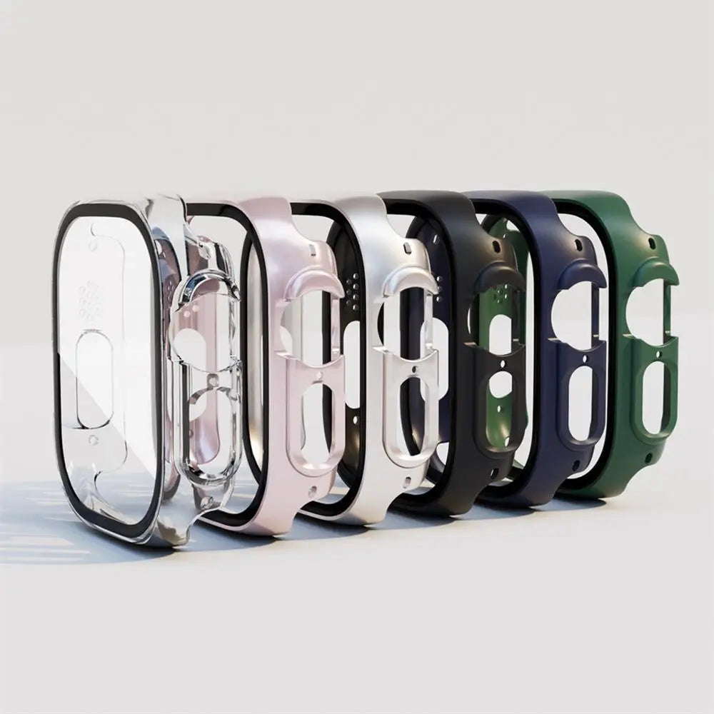 For Apple Watch Ultra 3 49mm 2026 PC Bumper+Screen Protector Tempered Glass+Cover for apple watch Case ultra 2/Ultra Accessories