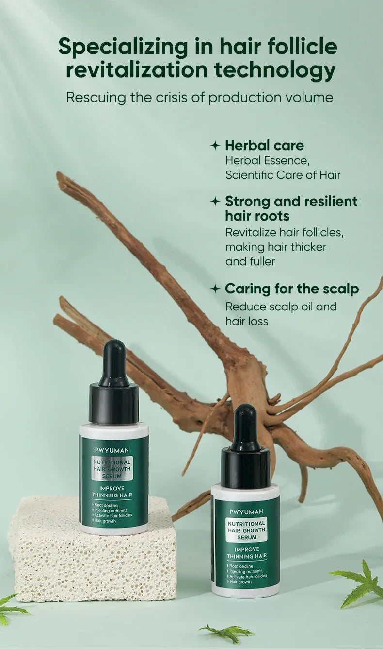 7 Days Ginger Hair Growth Serum Fast Promote Hair Regrowth Products Anti Hair Loss Repair Scalp Baldness Nourish Hair Root Care