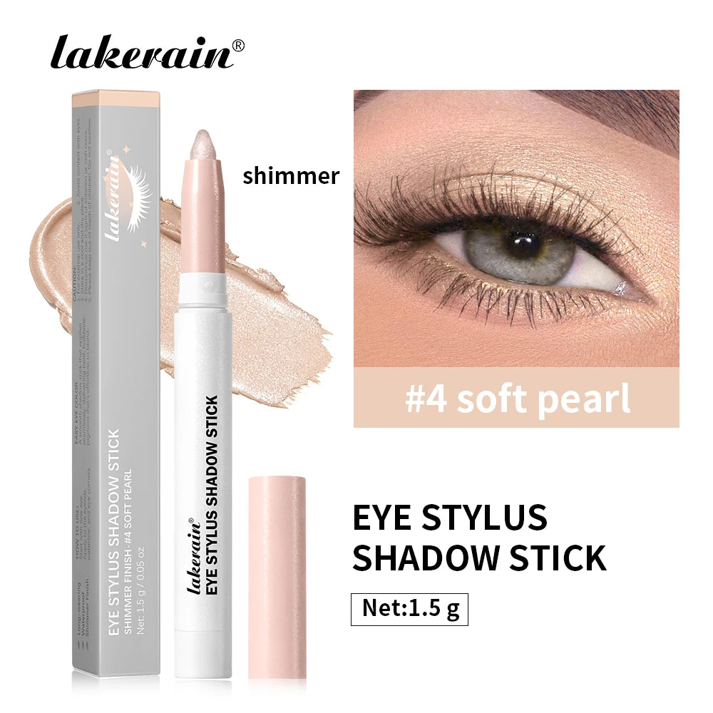 Waterproof Eyeshadow Sticks Long Lasting High Pigmented Shimmer Glitter And Matte Neutral Brown Eyeshadow Pencil Crayon Makeup