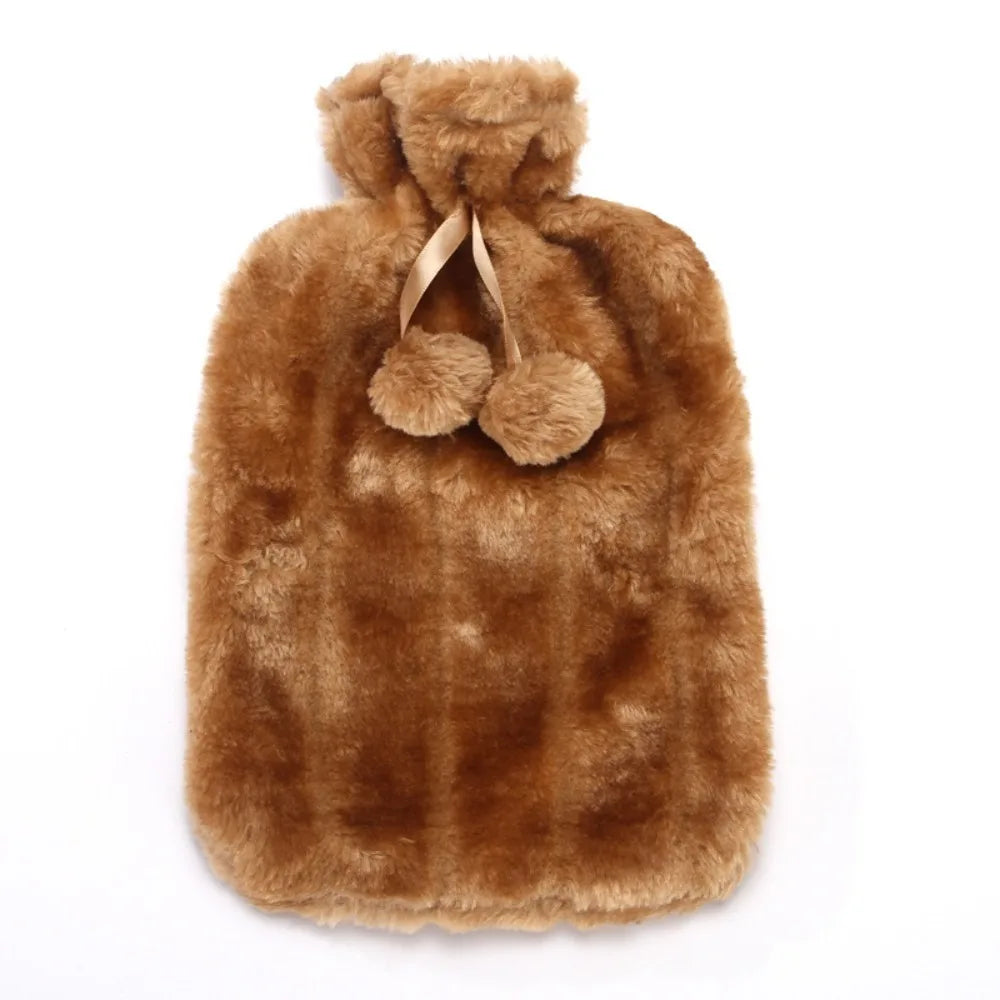 Plush Hot Water Bottle with Removable Cover - Washable Hand and Feet Warmer - photo 9