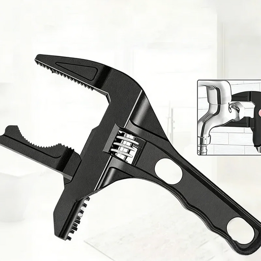 Multifunctional Bathroom Wrench High Carbon Steel Short Handle Wrench Large Opening Faucet Sink Water Heating Installation Tool