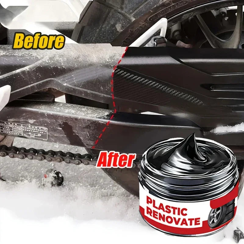 Car Interior Scratch Repair Paste Shine Restoration Black Interior Dashboard Plastic Surfaces