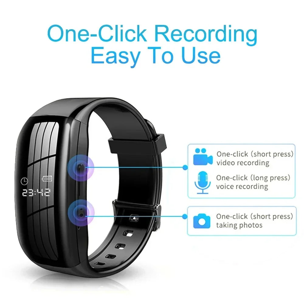 Mini Wearable Watch Camera — 1080P Video & Voice Recorder