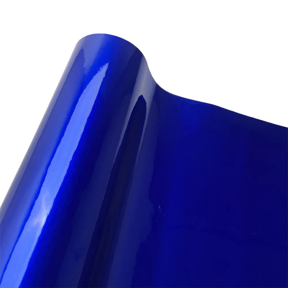 Glossy Candy Auto Adhesive Foil Film Motorcycle Stickers Vinyl Car Color Change Film Blue Glossy Metallic Vinyl Paper for Car