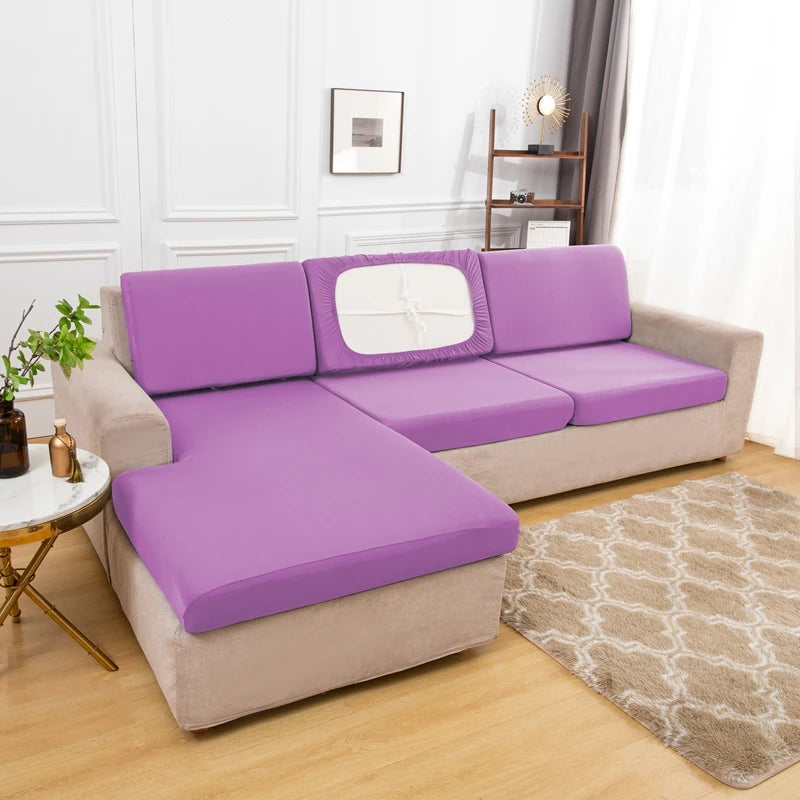 Summer Silk Spandex Seat  Sofa Cushion Cover Pad Protect 2026 Living Room Couch Slipcover 1 2 3 4 Seater Sofa Seat Covers