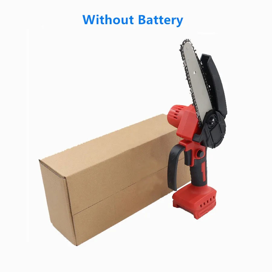 For Milwaukee 18V Battery Mini Chainsaw Woodworking with Handheld Electric 6 inch Logging Sawzall Portable Chainsaw Power Tool