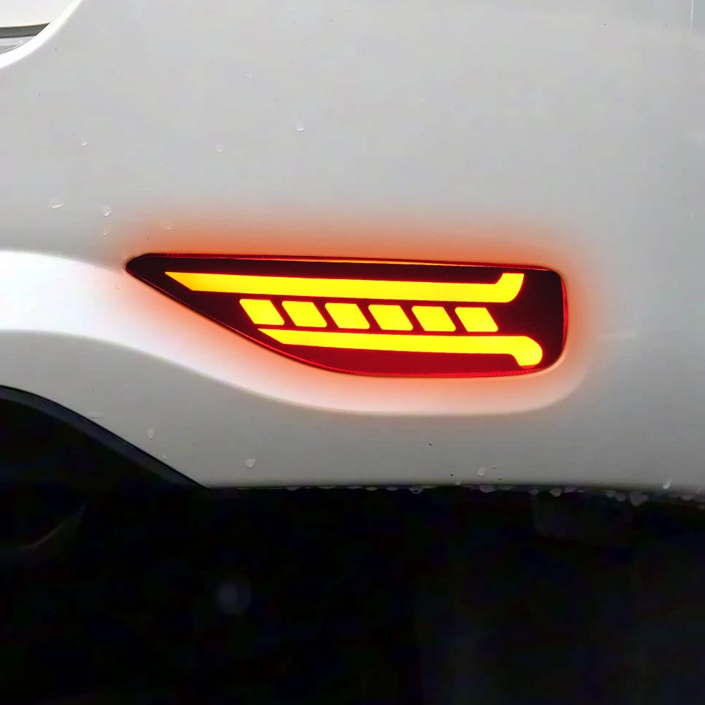 For Toyota Fortuner SW4 2015 2016 2017 2018 2019 2020 LED Car Rear Bumper Reflector Dynamic Light Brake Light