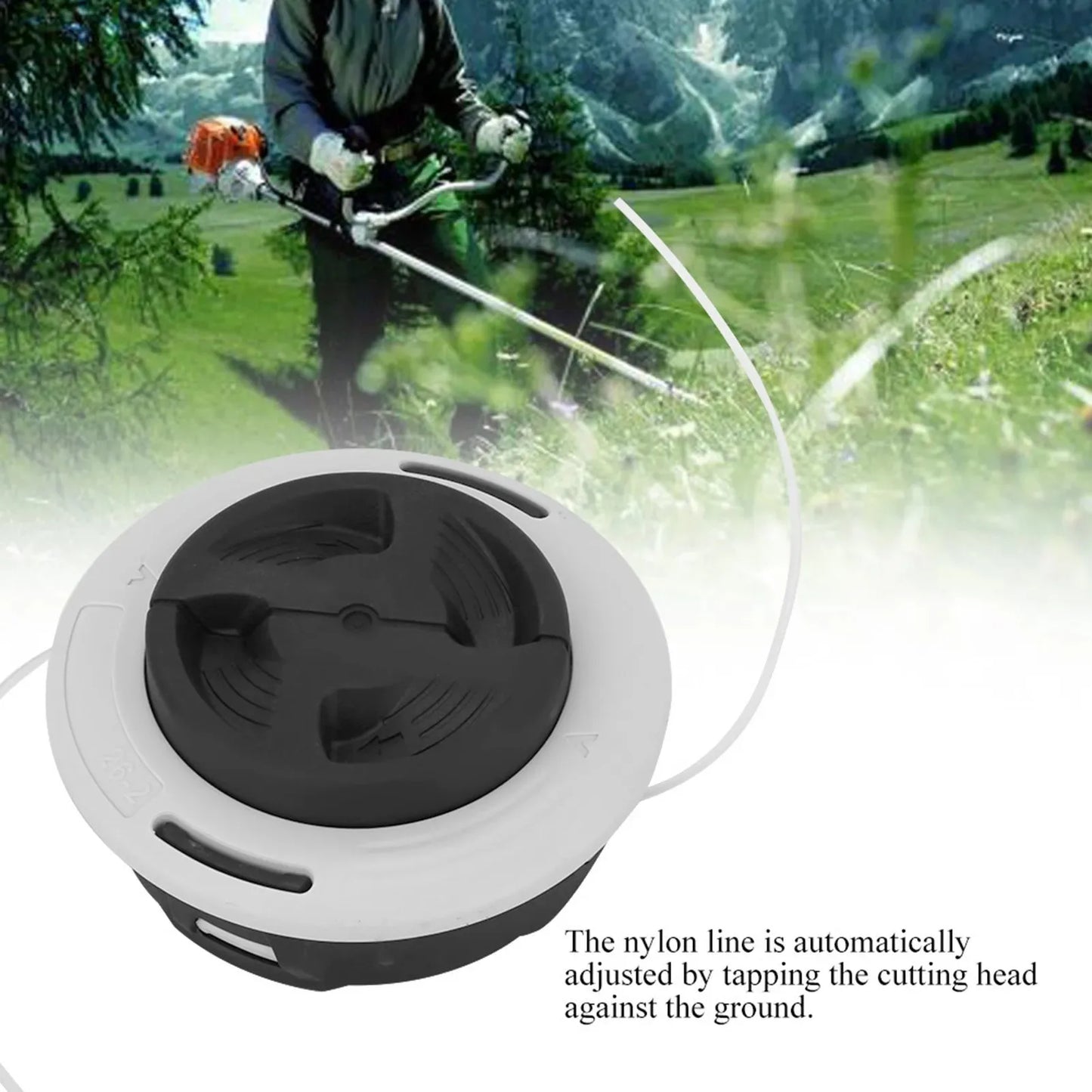 AutoCut C26-2 M10x1 Replacement Trimmer Head for Stihl FS55 FS90 FS130 FS250 and More Grass Brush Cutter Accessories