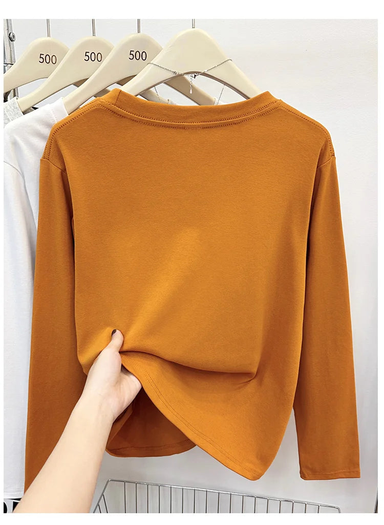 Women's long sleeve base layer tee, crew neck — view 19 of 20