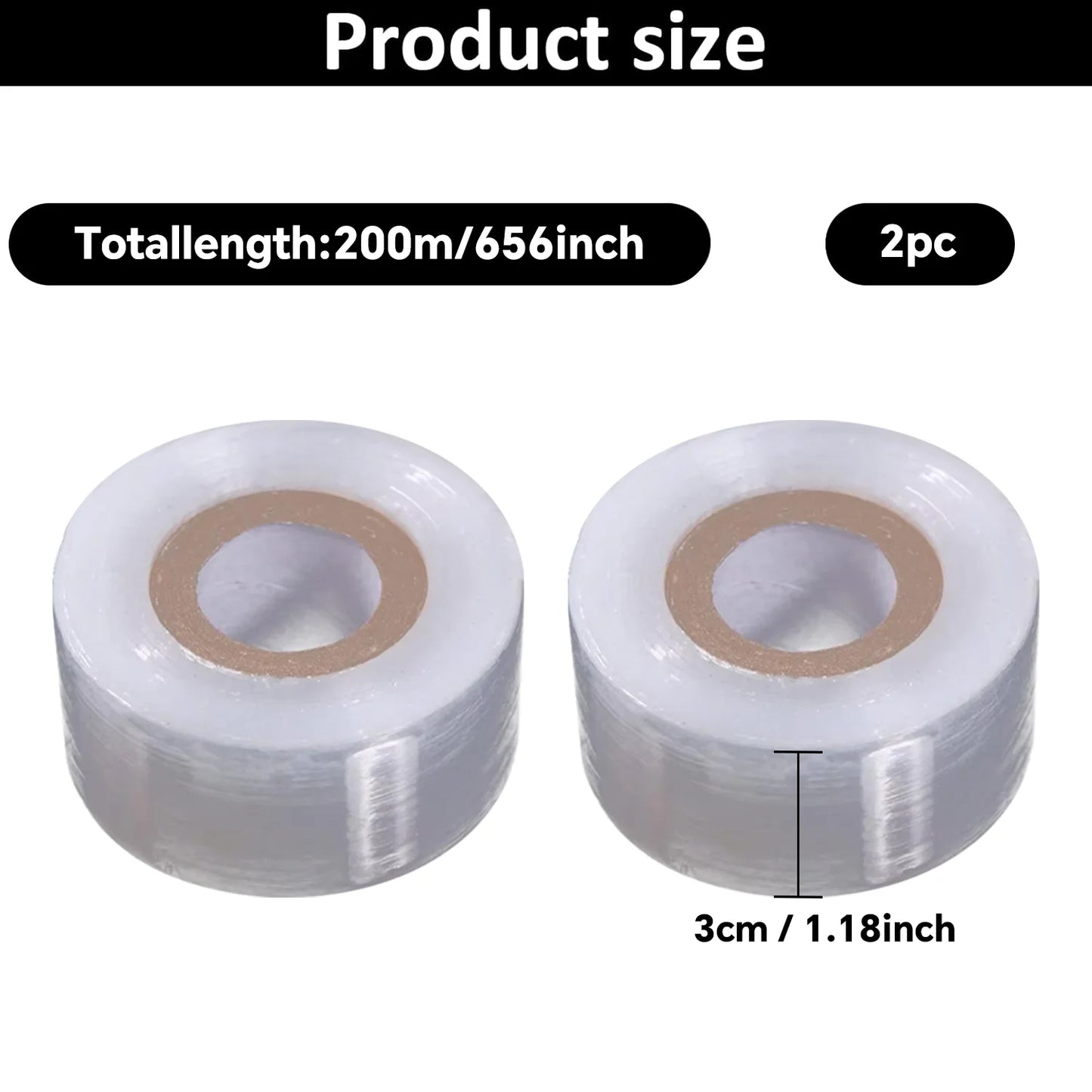 200m Biodegradable Grafting Tape – Eco-Friendly Stretch Graft Binding Film for Plants & Trees