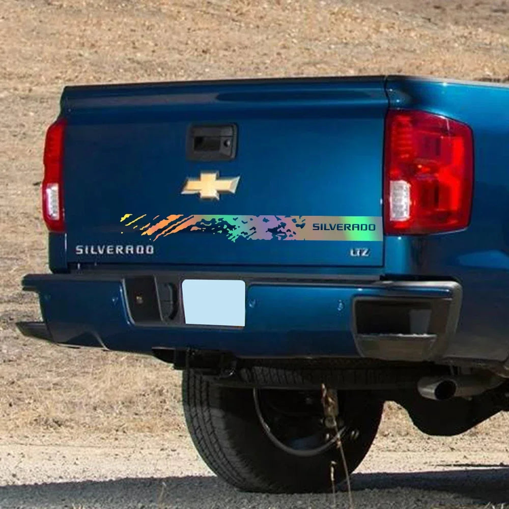 Car Sticker Pickup Back Door Tailgate Vinyl Decor Decals Tuning Accessories Decoration For Chevrolet Silverado 1500 2500HD Z71