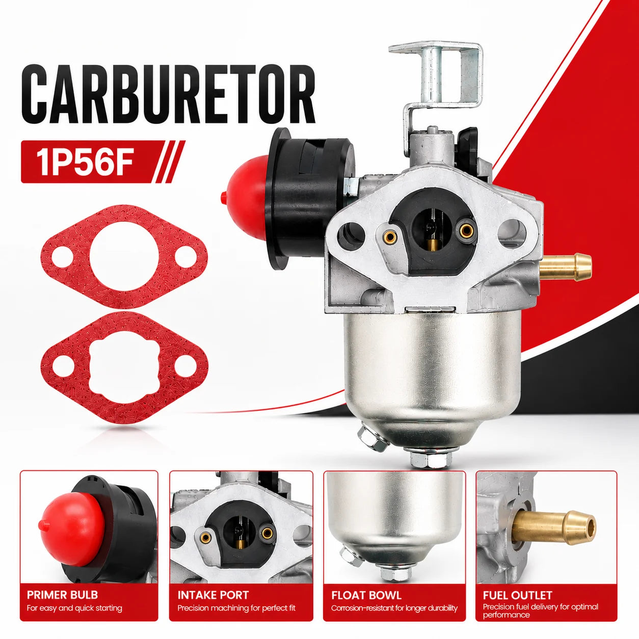 1P56F carburetor fit for LAWN MOWER carburettor carb Engine Part for 1P56F1P52F 79-96CC P15Q-2