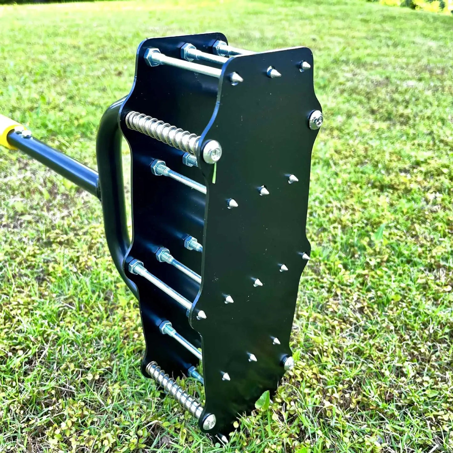 Stainless Steel Spring Tiller - Manual Garden Cultivator for Loosening Soil, Removing Weeds & Improving Aeration - Easy to Use