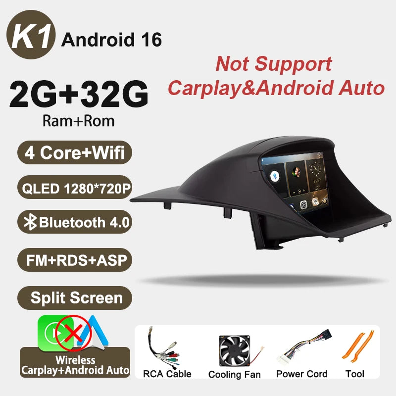 Car Radio Android 16 8 Core For Ford Fiesta MK6 MK7 2009-2017 GPS Navigation Smart Car Systems Wireless CarPlay Auto BT FM RDS
