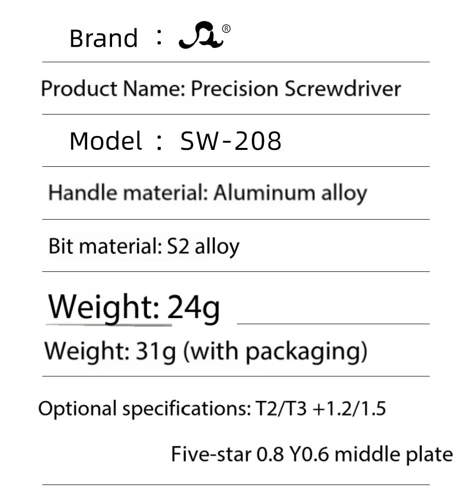 S2 Steel Precision Screwdriver Aluminum Alloy Non Slip Handle Magnetic Tip 360 Noise Reduction Bearing for iPhone Samsung Repair