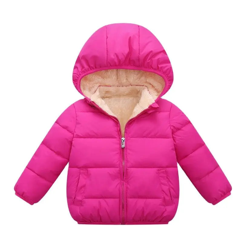 Kids Fur Hood Plush Jacket - Thickened Winter Outerwear for Boys & Girls - photo 6