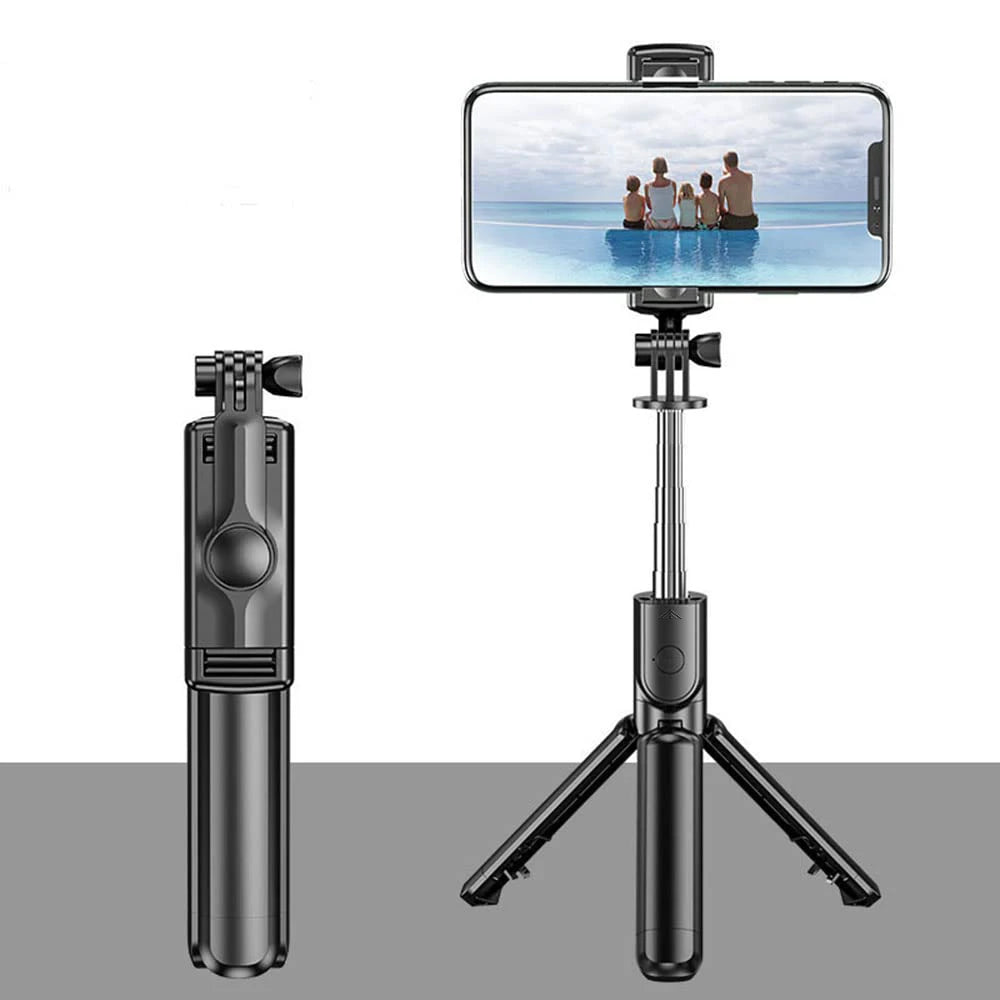 Wireless Selfie Stick Tripod Stand – Bluetooth Remote, 360° Rotation & Extendable for iPhone & Samsung