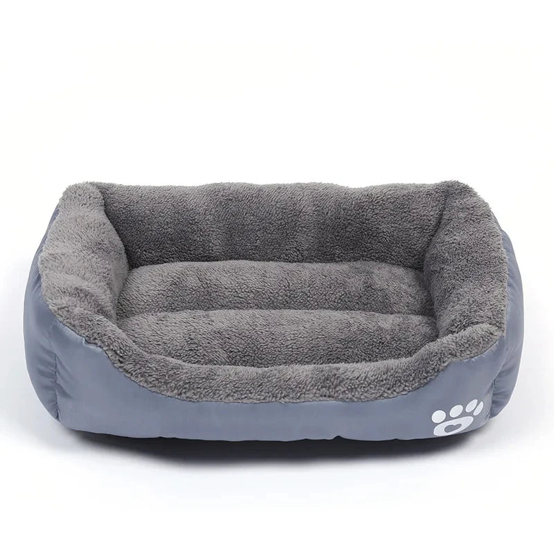 Soft Square Dog & Cat Bed — Washable Elastic Pet Sofa Cushion