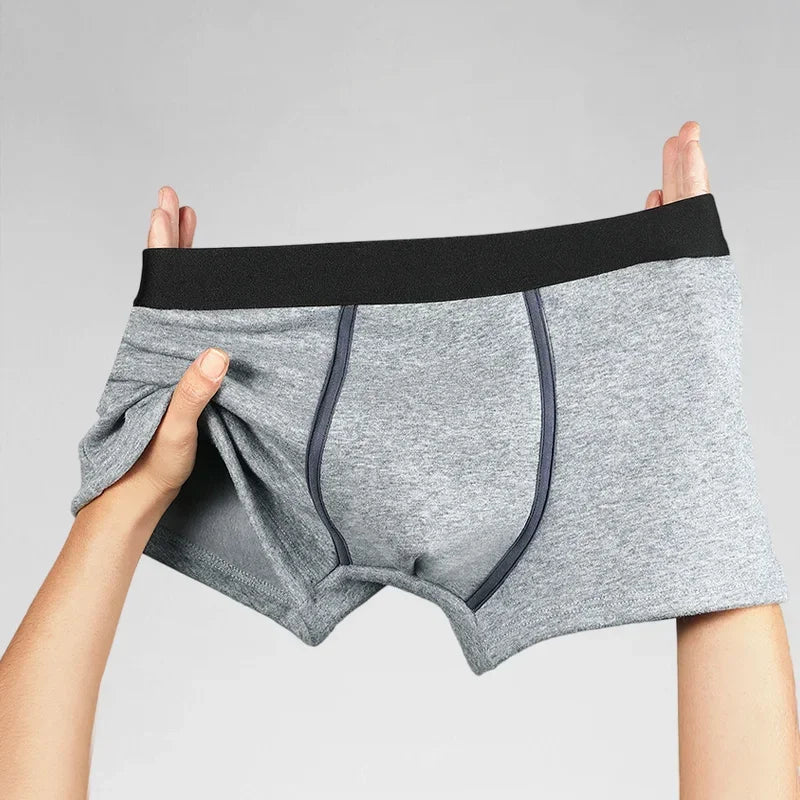 Men's Fleece Lined Thermal Boxer Shorts - Straight-Leg Winter Underwear - photo 3