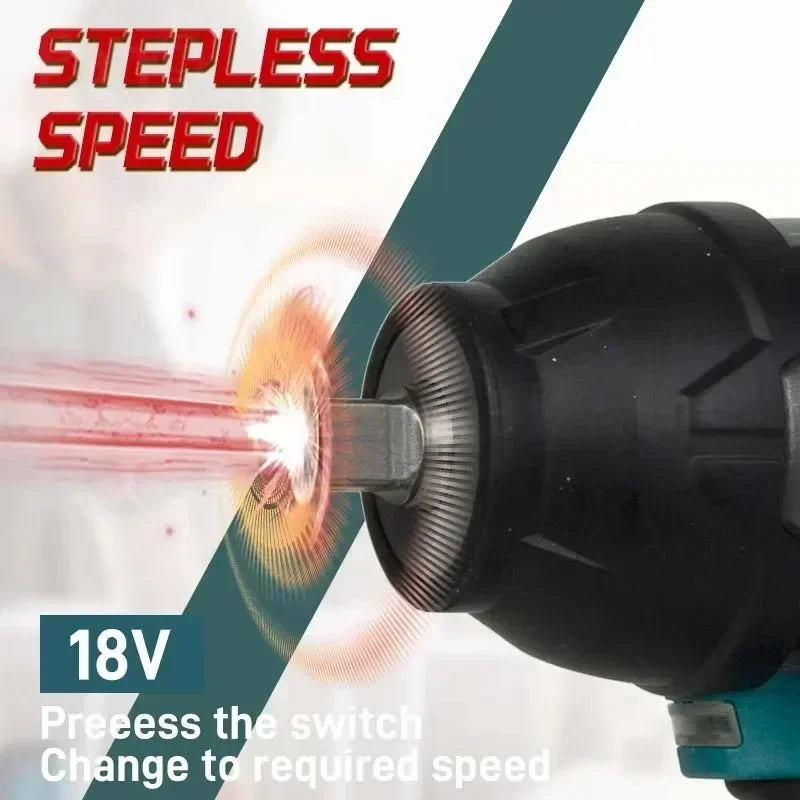 Makita Brushless DTW700 Cordless Electric Impact Wrench 1/2 Inch 18V Battery Compatible Power Tool for Automotive Repair