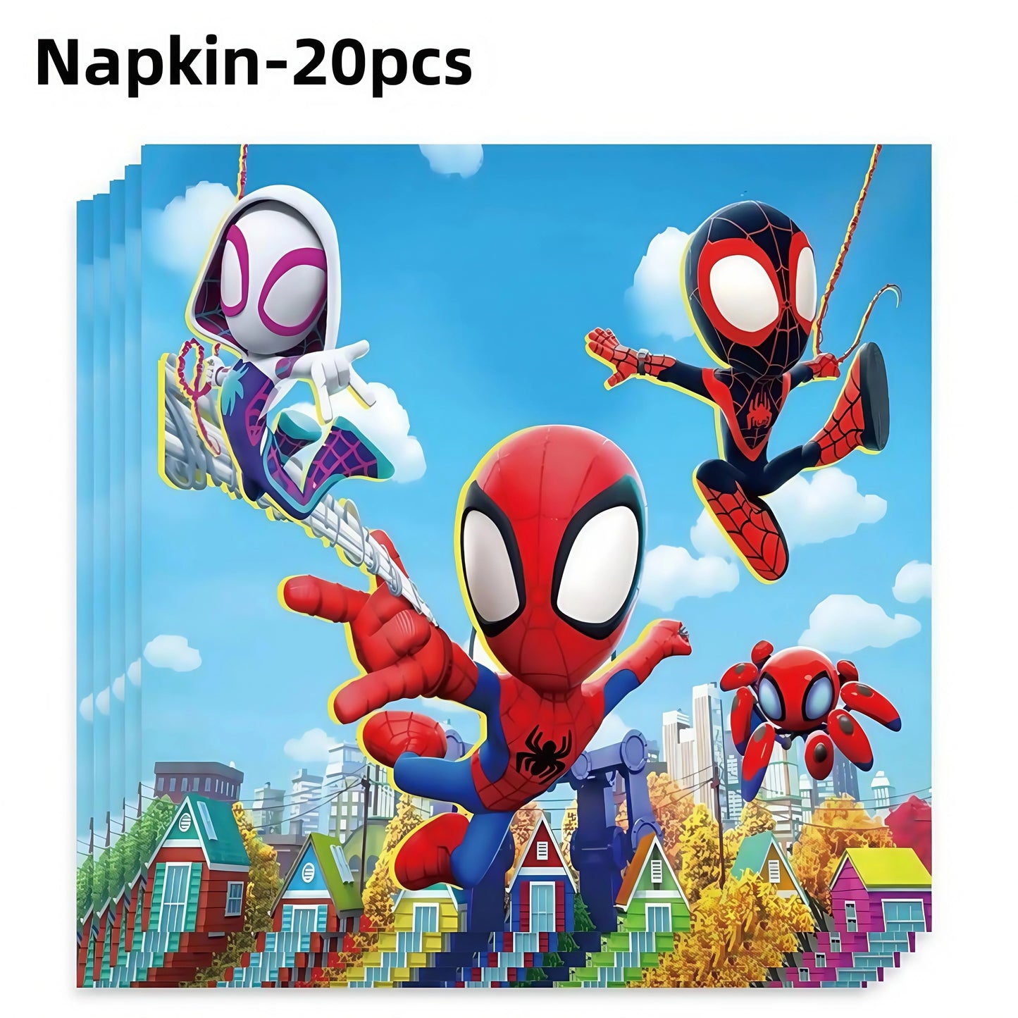 Spidey Birthday Party Tableware Paper Plate Decorations Spiderman Disposable Tableware Spidey and His Best Friend Party Supplies