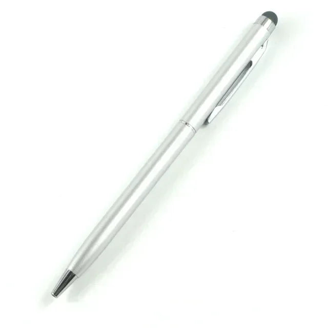 20-200 Pens Each Pack Mini Metal 2-in-1 Stylus Universal Ballpoint Pen Custom Logo Text Engraving Office School Advertising Pen
