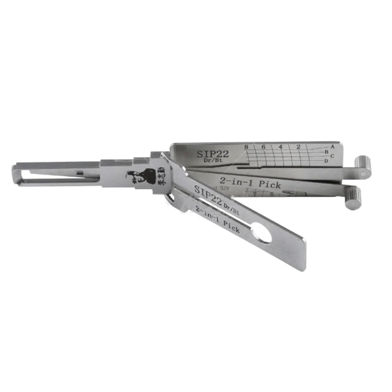 Original Lishi 2-in-1 HU66 HU100 HON66 HU100R HU92 HY22 TOY2 TOY48 HU101 HU162T-8 lishi Pick Tool  Door opening tool Stainless s