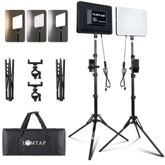 Video Recording Photography Lighting Kit – Studio Light with 6.5ft Stand, Phone Holder & Bag | TikTok & YouTube