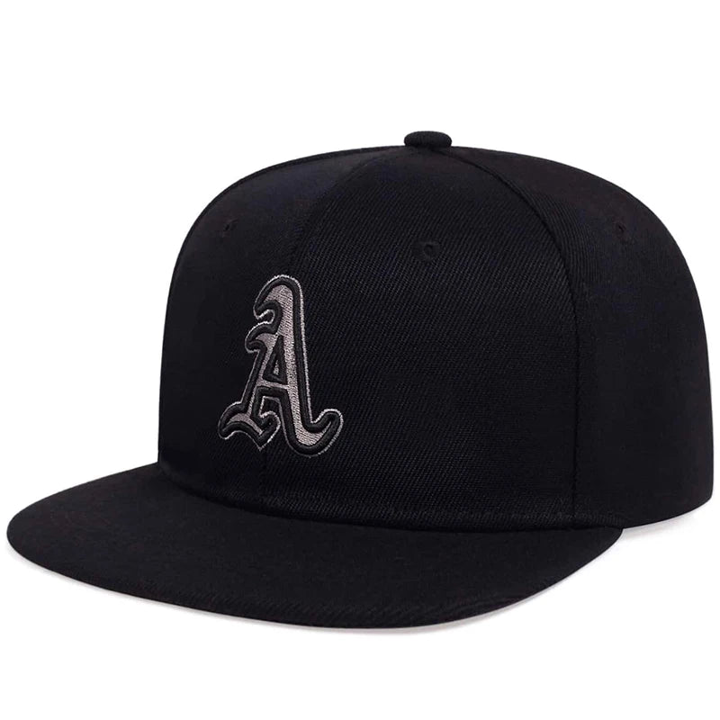 1piece Unisex Gothic Letter A Embroidery Hip-hop Hats Outdoor Adjustable Casual Baseball Caps Sunscreen Hat
