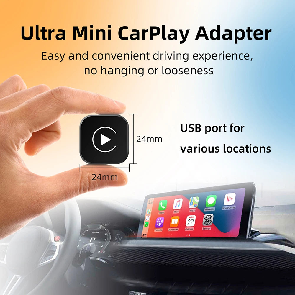2in1 Wireless CarPlay Dongle Wireless Android Auto Adapter AI Smart Box For Car With Wired CarPlay Car Intelligent Systems