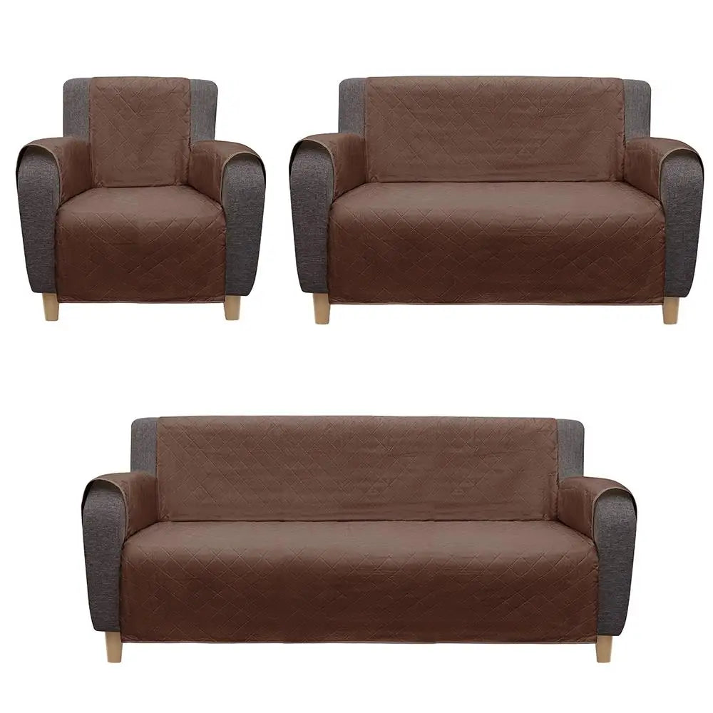 Sofa Cover Quilted Anti-wear Couch Cover for Dog Pet Kids Recliner Armchair Furniture Slipcovers 1/2/3 Seater Protect