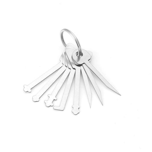 Master Keys Skeleton Lock Hook Warded Pick Open Doors Key Set Tools for Door Lock Opening Keychain Master Key To Open All Doors