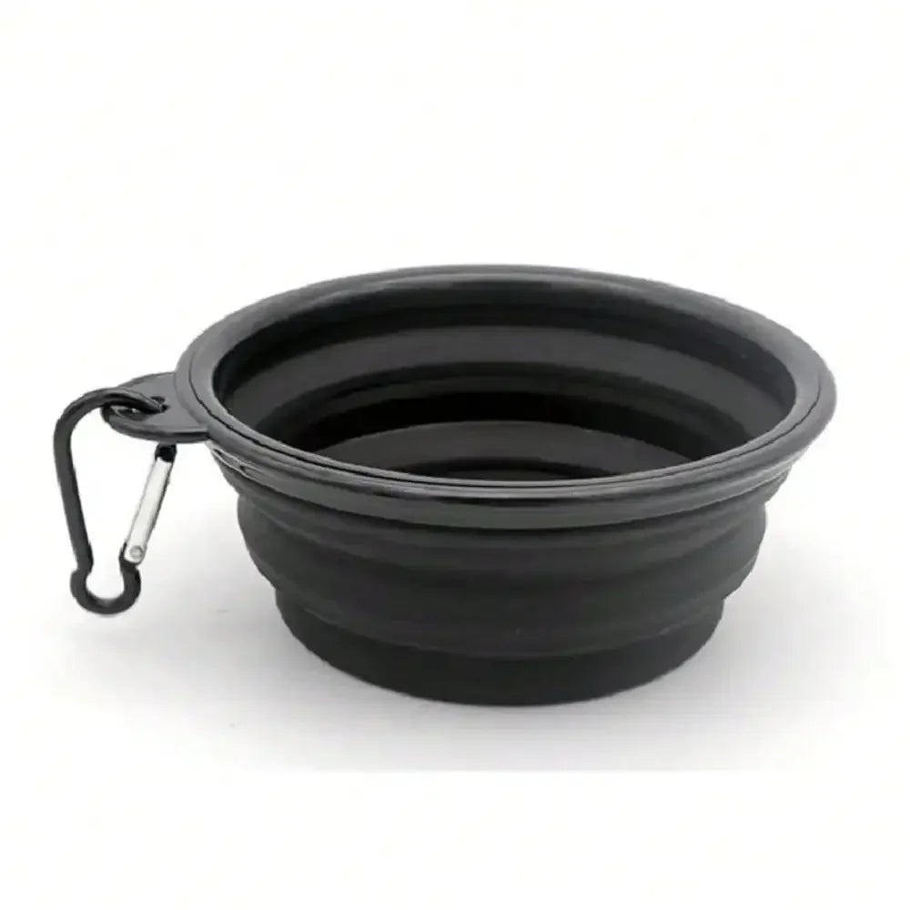 Collapsible Dog Water Bottle and Food Bowl, 2-in-1 Travel Feeder