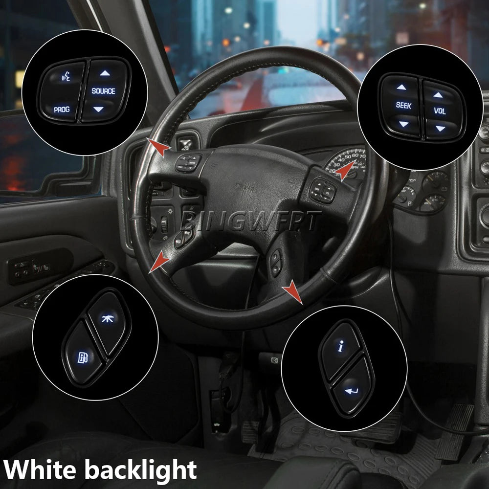Steering Wheel Radio Source Switch with LED — Chevrolet Avalanche, Silverado, Tahoe & GMC Yukon / Hummer H2