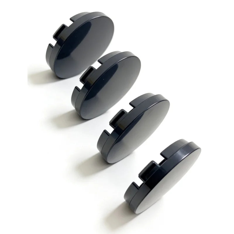 4 x 56mm/52mm Black or Chrome Silver Base Blank Hub Caps Car Wheel Center No Logo Dustproo Cover Universal Auto Tire Accessories