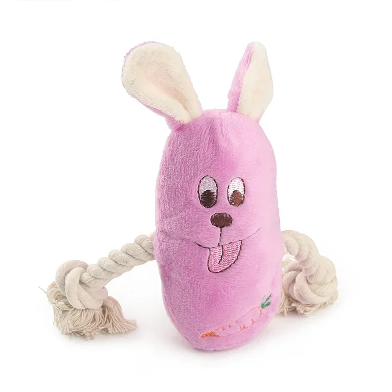 Squeaky Plush Dog Toy - Teething Toy for Puppies & Chewers – photo 7