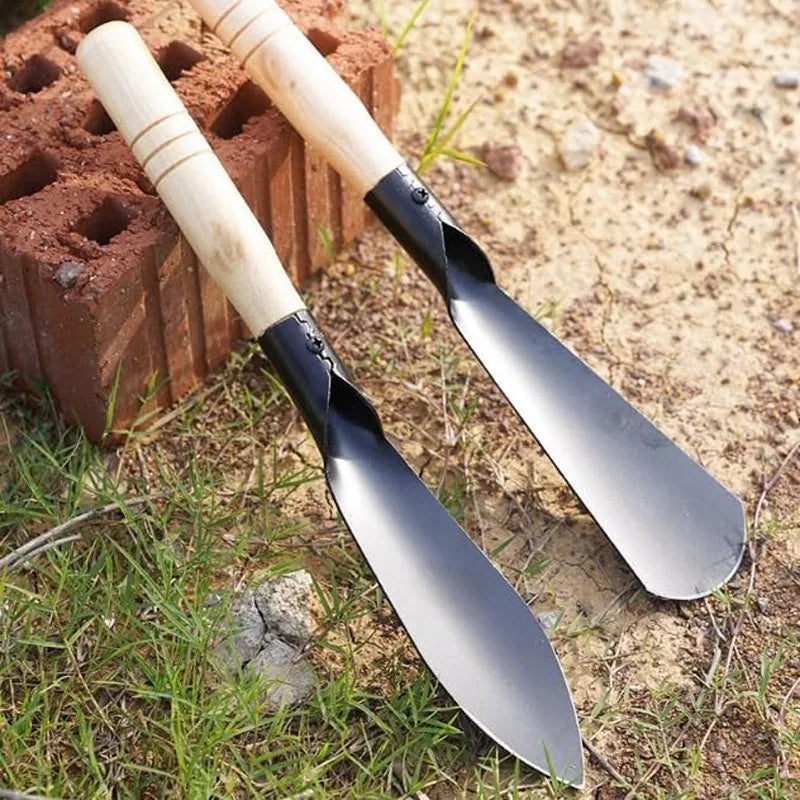 MMAlto Metal Garden Hand Shovel & Trowel Set – Flat & Sharp Head | Stainless Steel | Digging, Planting, Transplanting & Weeding Tool | 32cm