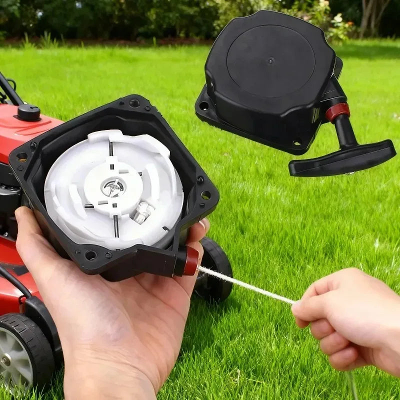 40-5 Lawnmower Recoil Pull Starter Set - 80mm Starter Assembly & Pull Panel - Reliable Replacement Parts for Brush Cutters