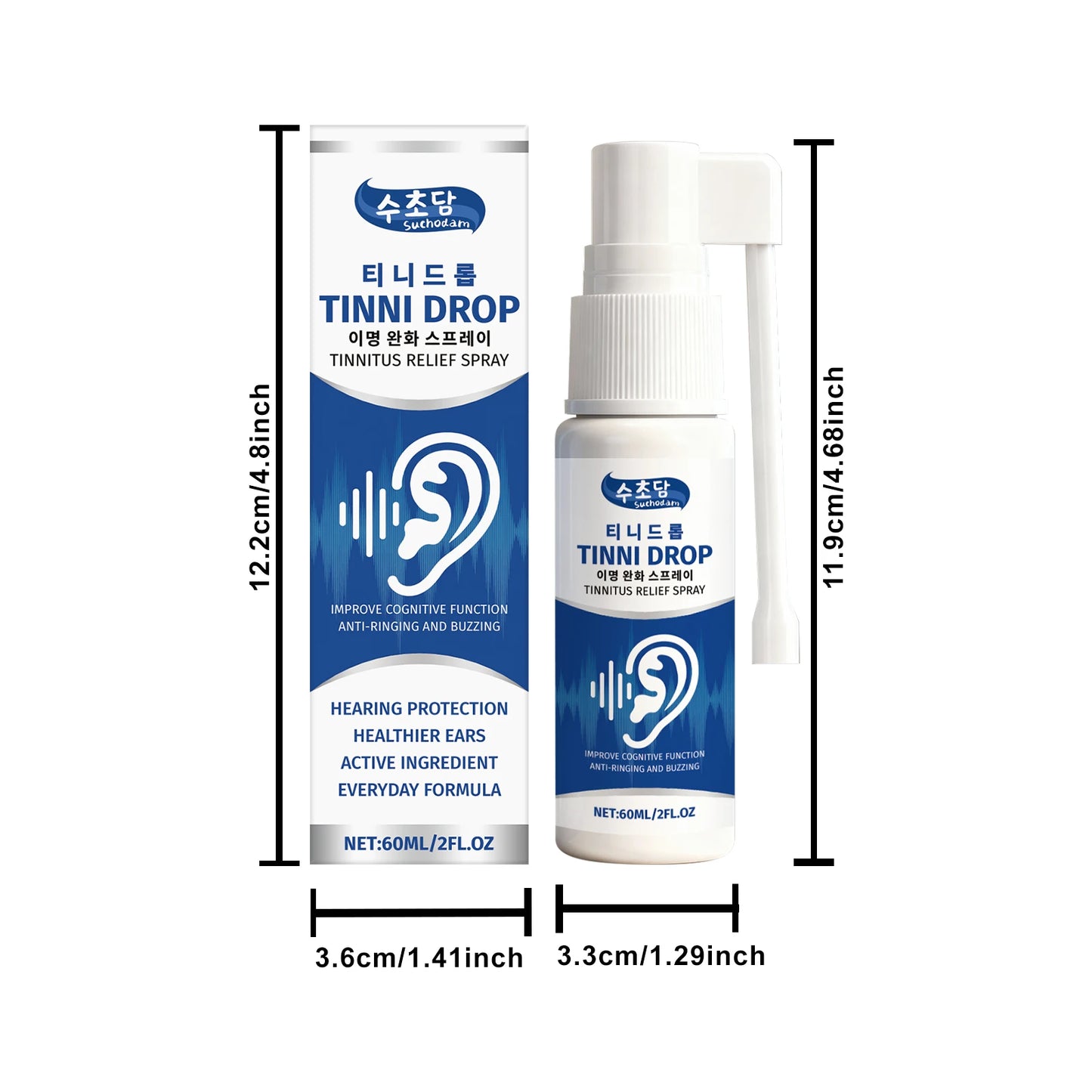 Ear Cleaning Spray 60ml — Earwax Removal & Gentle Ear Hydration Care